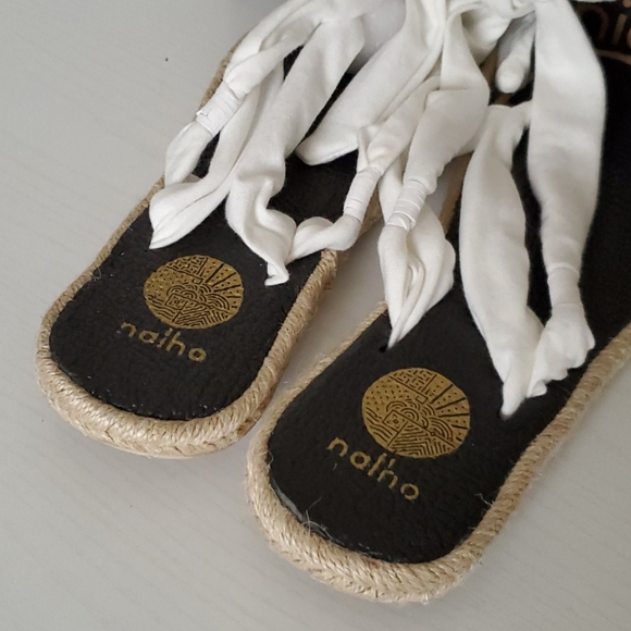 NIB Nalho Yoga Mat Ankle Espadrilles Sandal Karabi - Picture 6 of 14